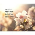 thumbnail image 2 of ArtsyQuotes 14x12 White Modern Wood Framed Museum Art Print Titled - Mark Nepo Quote: Blossoms, 2 of 4