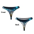 thumbnail image 3 of Balery Starry Sky Colorful Crocodile Tangas de Algodón para Mujer con Estampado – Ropa Interior Sexy, Transpirable, G-string-X-Large, 3 of 6