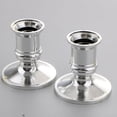 thumbnail image 3 of 4pcs Taper Candle Holders Traditional Shape Fits Standard Candlestick Silver, 3 of 6