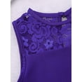 thumbnail image 6 of iEFiEL Girls Lace Splice Ballet Dance Leotard Cutout Back Gymnastics Jumpsuit, 6 of 7
