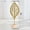 Gold, variant on Modern Iron Leaf Table Decor with Wooden Base, Minimalist Metal Plant Statue Ornament