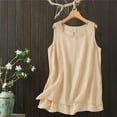 thumbnail image 2 of Weikingp Polyester Tank Tops For Women Womens Tops Casual Womens Camisole Tank Tops Camisole Tops For Women Womens Tank Top With Built In Bra Beige L, 2 of 7