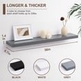 thumbnail image 2 of Axeman 36 Inch Solid Wood Wall Shelves Set of 2, Modern Floating Shelves for Wall Storage, 2 of 5