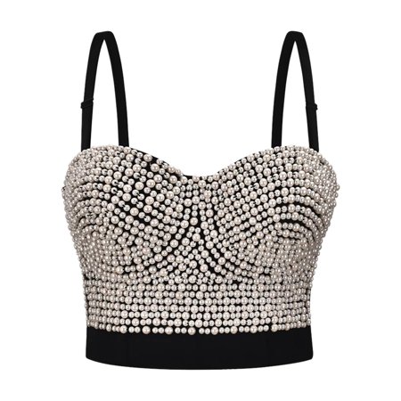 

Shapewear For Women Tummy Control Sexy Deep V Bow With Diamond Encrusted Shape And Shape Sexy Hot Girl Nightclub Top