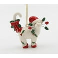 thumbnail image 3 of Ceramic Christmas Cat Ornament 3.25 Inch Holiday Home, 3 of 3
