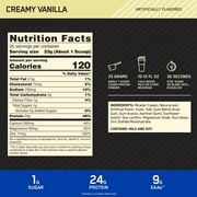 Optimum Nutrition Gold Standard 100% Casein Protein Powder, Vanilla, 24g Protein, 2 Lb