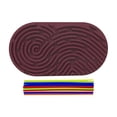 thumbnail image 2 of Tablero de actividades para niños con forma de almohadillas antiestrés, habilidades motoras finas, aprendizaje preescolar morado oscuro, 2 of 9