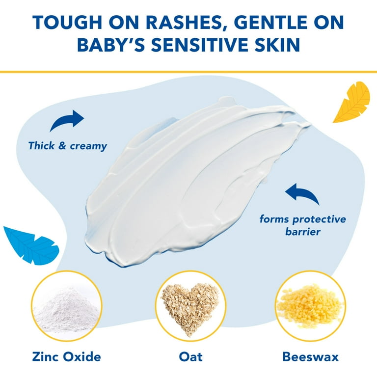 Triple Paste Zinc Oxide Diaper Rash Cream 8OZ + Spatula Bundle 1CT
