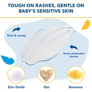 Triple Paste Zinc Oxide Diaper Rash Cream 8OZ + Spatula Bundle 1CT