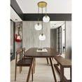 thumbnail image 2 of Baxter 3 Lights Brass Pendant With Clear Glass, 2 of 5