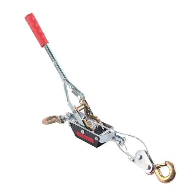 Extractor manual de cables de acero, herramienta de tensado, mini tensor, herramienta de elevación de doble gancho (2 toneladas)
