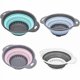 thumbnail image 2 of Collapsible Colander, Silicone Food Strainer With Handles, Collapsible Colander Strainer For Kitchen Pink, 2 of 3