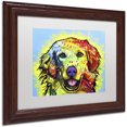 thumbnail image 2 of Trademark Fine Art "Golden Retriever" Canvas Art by Dean Russo, White Matte, Wood Frame, 2 of 4