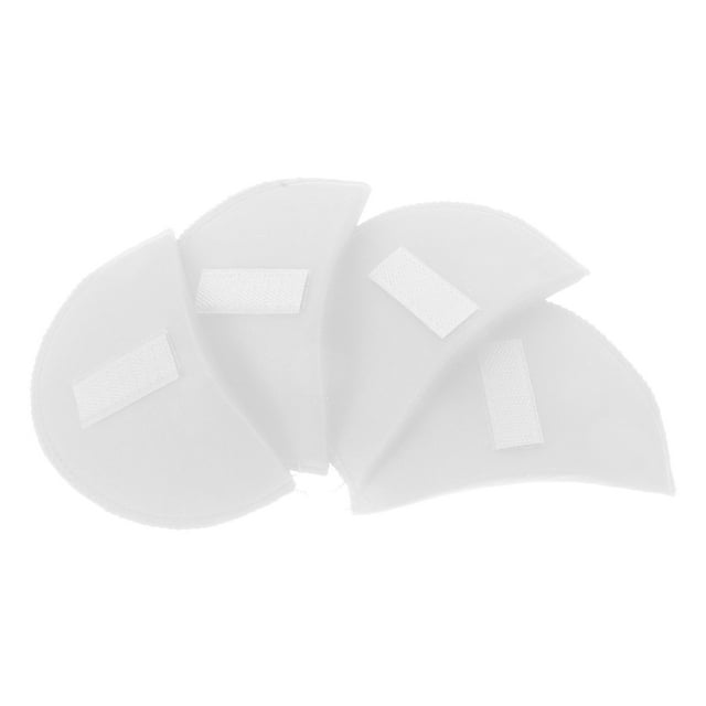 OULII 4Set Shoulder Strap Pads Shoulder Pad White Sponge Shoulder Support For Jacket Shirt