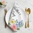 thumbnail image 2 of Mother's Day Cloth Napkins, Watercolor Hydrangea Flowers Leaves Spring Washable and Reusable Dinner Napkins Set of 2, Table Napkin for Kitchen Party Birthday Wedding Hotel Housewarming 20"x20", 2 of 9
