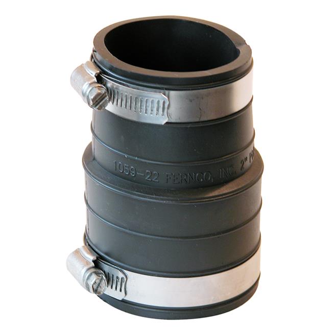 Fernco Inc 2in. X 2in. Rubber Flexible Coupling Repair Fitting P105922