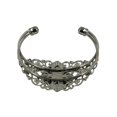 thumbnail image 3 of Brazalete con base de cabujón de bisel redondo de 25 mm, engaste para brazalete, 2 unidades. Negro, 3 of 8
