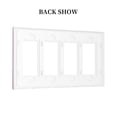 thumbnail image 2 of Watercolor Lavender Switch Cover Decorative Wall Plate / 4-Gang Screwless / Standard Size 4.5x8 in, 2 of 5