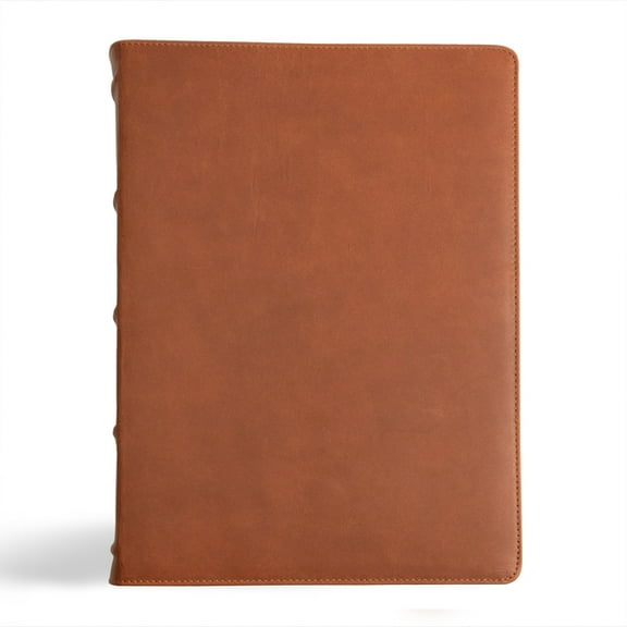 Holman Handcrafted Collection CSB Verse-By-Verse Reference Bible, Holman Handcrafted Collection, Marbled Tan Premium Calfskin, (Hardcover)