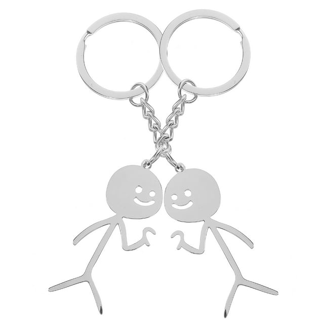 VERDANVERSE 2Ud Llavero Colgante Doodle Para Pareja Con Sencillo Y Textura Duradera Color