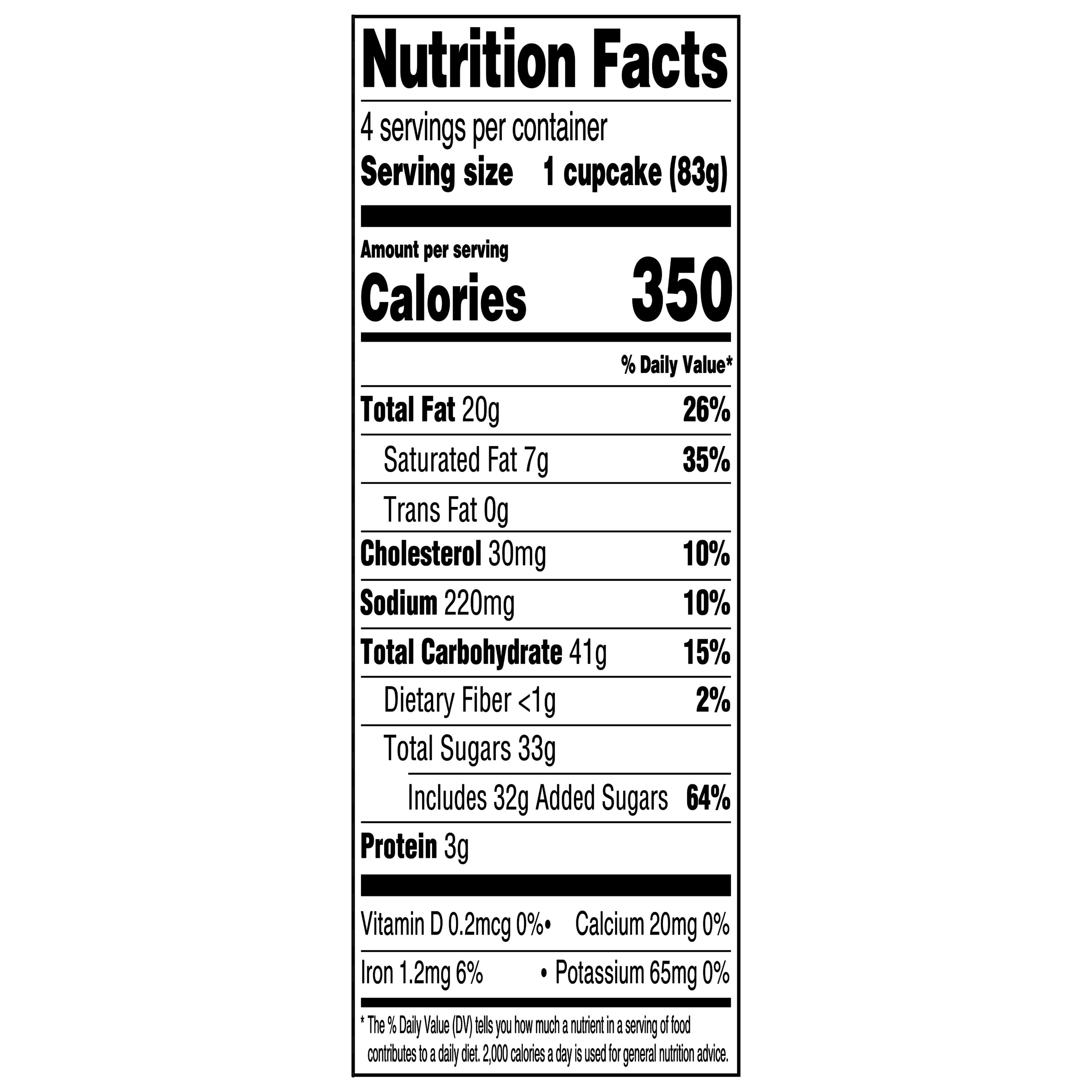 Marketside Red Velvet Cupcakes, 11.7 oz, 4 Count