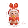 thumbnail image 2 of Rabbit Mascot Dolls Plush Toys Year Of The Rabbit Mascot Doll Plush Toy Lion Rabbit, 2 of 2