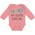 thumbnail image 3 of Inktastic My Auntie Loves Me Boys or Girls Long Sleeve Baby Bodysuit, 3 of 5