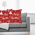thumbnail image 3 of 4 piezas de almohada navideña con forma de copo de nieve, alce y árbol de Navidad, 3 of 5