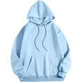 thumbnail image 5 of Pink Graphic Hoodie For Women 2024 Cute Preppy Sweatshirt Long Sleeve Drawstring Pullover Tops With Pockets, 5 of 5