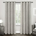 thumbnail image 4 of Exclusive Home Forest Hill Woven Room Darkening Blackout Grommet Top Curtain Panel Pair, 52"x108", Natural, 4 of 8