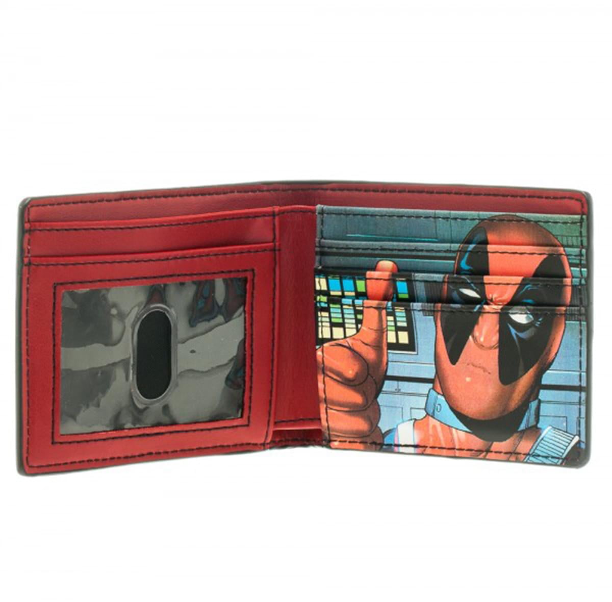 Marvel Universe Bi-Fold Wallet - Deadpool Logo Centered/Monogram