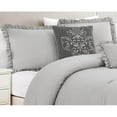 thumbnail image 5 of RT Designer Collection Portland Ruffled Washed Comforter Set Charcoal Queen, 5 of 5