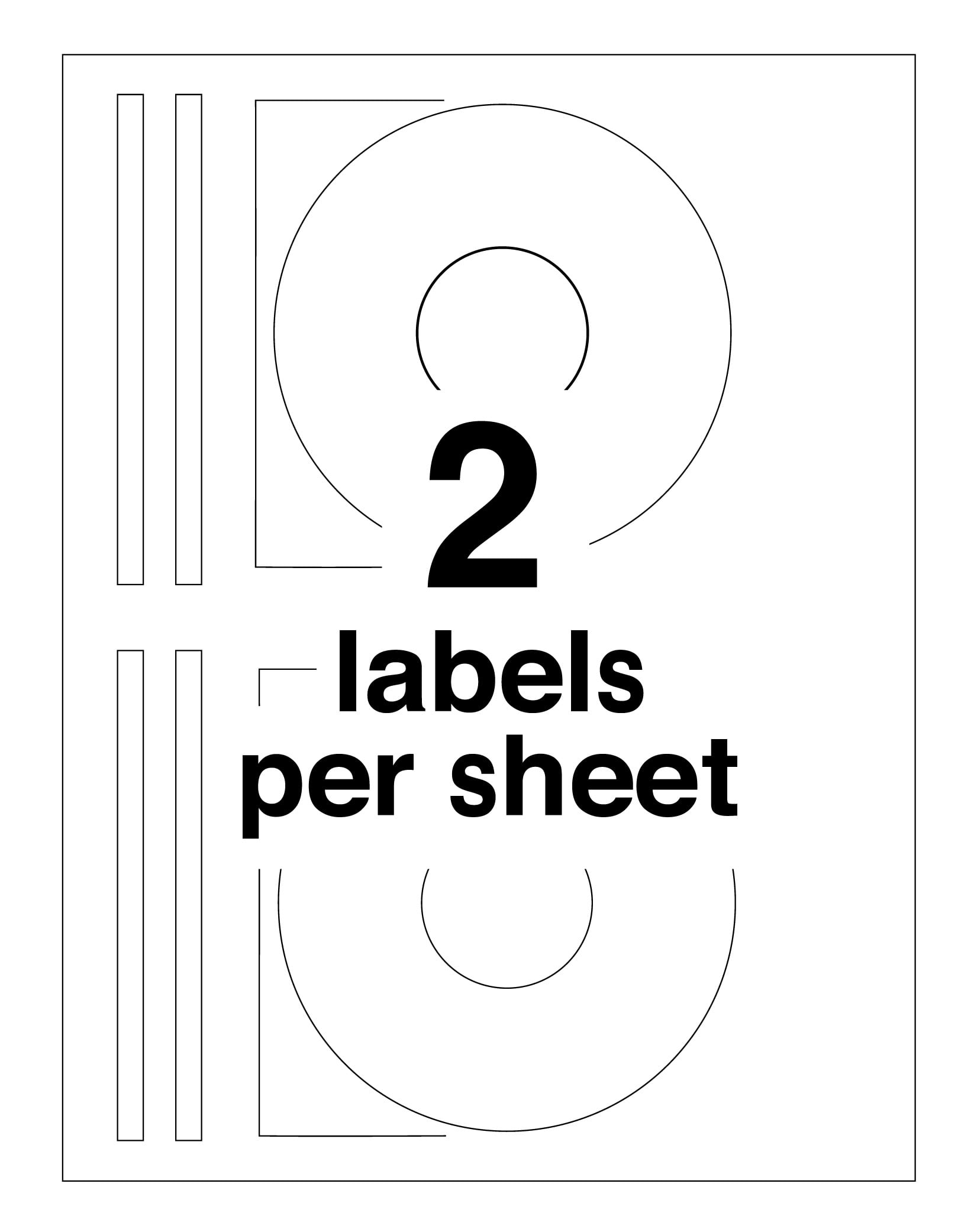 Neato a4 cd labels with core and spine template