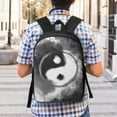 thumbnail image 5 of Salouo Yin And Yang Print Travel Laptop Backpack,17Inch Casual Bag with Side Pockets for Men & Women Stylish Daypack for Weekender/Business/Hiking-One Size, 5 of 6