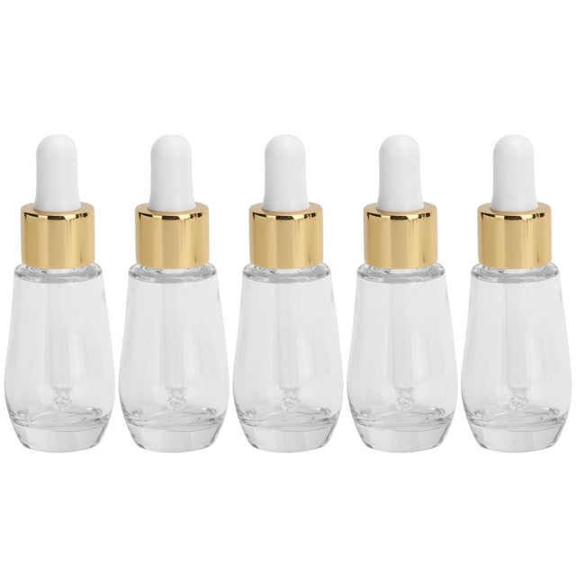 5 piezas Botella de aceite esencial vacía Contenedor de PETG recargable portátil para viajes Herramientas de maquillaje