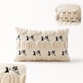 thumbnail image 7 of Halloween Pillow Covers Embroidered Pumpkin Design Fall Pillow Covers Soft Plush Accent for Halloween Decor Home Living Room 1 Pack, 7 of 7
