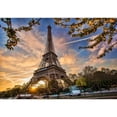 thumbnail image 2 of wall26 - Eiffel Tower with Spring Tree in Paris, France - Removable Wall Mural | Self-Adhesive Large Wallpaper - 66x96 inches, 2 of 6