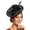 Black, variant on Gtoiithly Women's Fascinator Hat, Feather Flower Derby Headpiece with Headband & Clip, for Kentucky Derby, Tea Party, Wedding, Gold