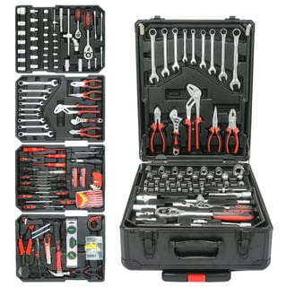 148Piece Tool Set General Household Hand Tool Kit with Plastic Toolbox  Storage Case Socket and Socket Wrench Sets (CM-TK-21)