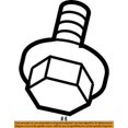 thumbnail image 2 of CHRYSLER OEM Frame-Transmission Cross Member Screw 6101060, 2 of 2