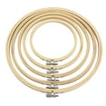 thumbnail image 2 of Cross Stitch Embroidery Hoop Ring Ring; Bamboo Circle Frame; Round Wood Bamboo Circle Frame DIY Craft Sewing Tool 26 cm, 2 of 6