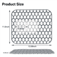 thumbnail image 4 of Silicone Sink Protectors for Kitchen, Folding Non-Slip Sink Mat Grid for Bottom of Stainless Steel Porcelain Sink 3Pcs, 4 of 7
