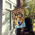 thumbnail image 2 of Carolines Treasures LH9560CHF Corgi Drapeau Feuilles d'Automne Toile Taille Maison, 2 of 4