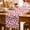 Crimson Pink Snow, variant on Strawberry Table Runner, Pink Spring Summer Rustic Floral Fruit Washable Cotton Linen Table Runners 36 Inches Long, Dresser Scarf Runner for Nightstand/End Tables/Round Tables 13''x36''