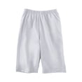thumbnail image 1 of Shorts estilo bermudas con cintura elástica para mujer, color gris, talla grande, 1 of 3