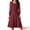 Wine Red, variant on DARING DIVA Sweater Dress Ribbed Knit Midi Pleated Outfit S Wine Red