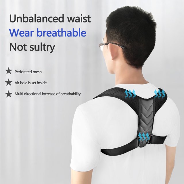 Cinturón de soporte lumbar de hombro unisex portátil con soporte para el cuello trasero ajustable para el hogar Hugtrwg Para estrenar