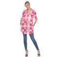 thumbnail image 3 of White Mark Women's Light Weight Plaid Print Tunic with Pockets, 3 of 6