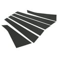 thumbnail image 1 of Ofertas Únicas 6 Piezas Recubrimiento de Ventana del Pilar para Chevrolet Impala 2006-2013 Plástico Negro Fibra de Carbono Reemplazo, 1 of 6