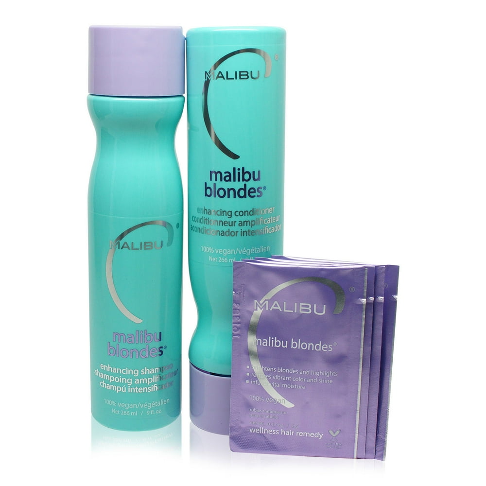 Malibu C Malibu C Blondes Wellness Kit Shampoo and Conditioner. 9 oz. ea